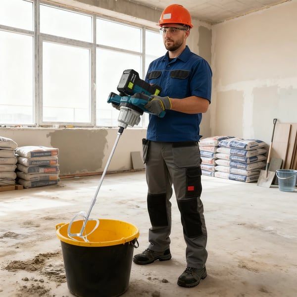 Betonblander, Børsteløs Motor, 6 Hastighedsindstillinger,Blå