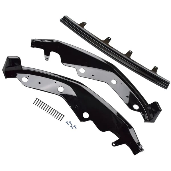 Front Bumper Splitter, Sporty Design, Nem Installation,Glansende Sort