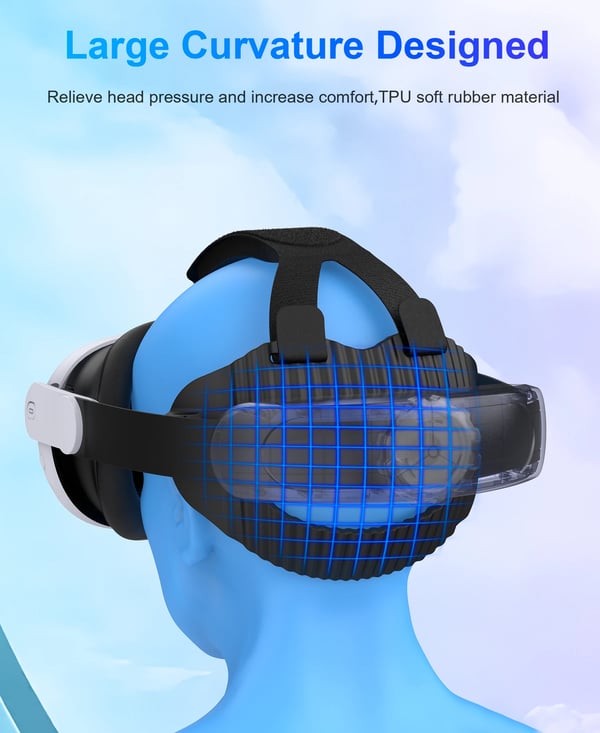 Hovedrem til VR-headset, Komfortabel pasform, Justerbare remme,MV1000