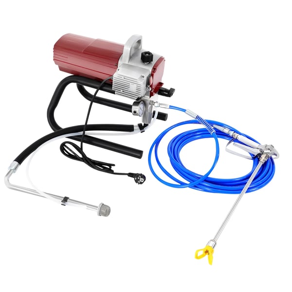 Luftløs Vægmaling Sprøjte, 1800W, 220V, 1.8L/min Flow Rate, Spray Bredde 250mm, Dyse Model 517