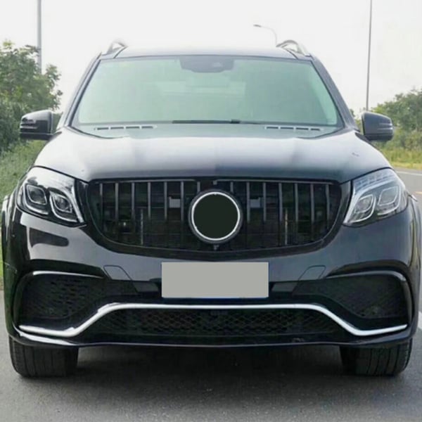 Korvaava säleikkö, suora istuvuus Mercedes-Benz GLS:lle, kestävä ABS-materiaali, Kiiltävä musta