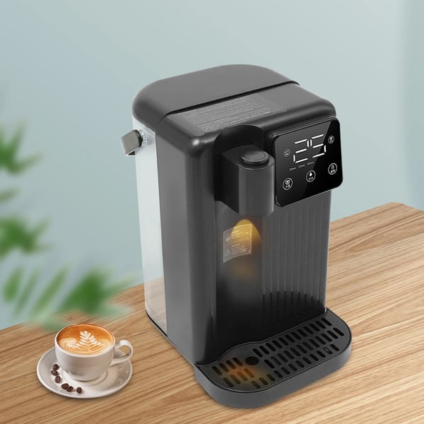 Øjeblikkelig varmtvandsdispenser, 3L kapacitet, 1700W effekt, temperaturinterval 25-99°C, berøringsskærmskontrol, opvarmningstid 3s