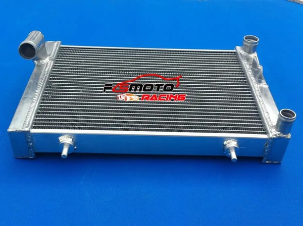 Aluminium Radiator, Kerne Dimensioner 384mm x 298mm x 40mm, Samlede Dimensioner 12-3/4" x 18" x 2-1/2", Øvre Indløb Størrelse 25mm