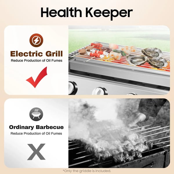 Gasgrill, 4 brændere, justerbar højde,Sølv