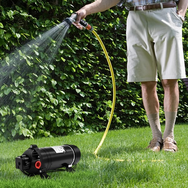 Membran Booster Pumpe, 220V, 160 PSI,sort