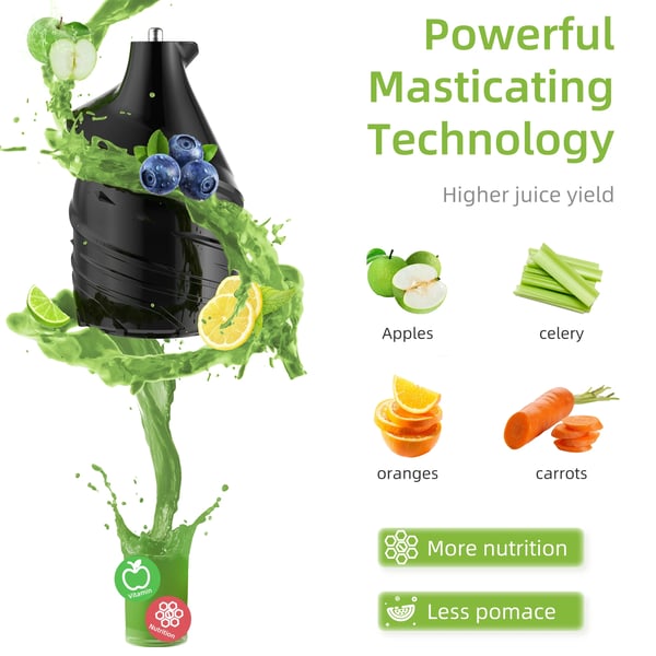 Mastik juicer, 200W motor, 75mm indføringsrør,EU, HH-916I