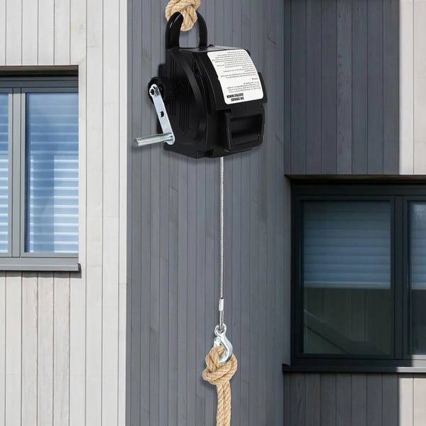 Elektrisk vinsj, 2000 lbs trækkraft, holdbar stål konstruktion,sort