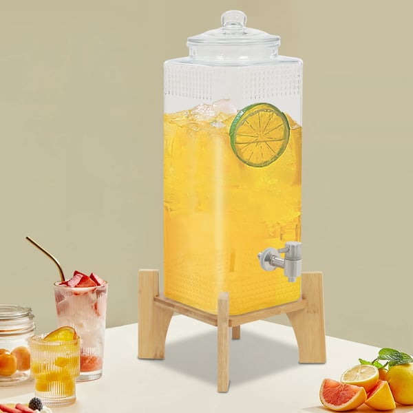 Drikkevaredispenser, 304 rustfrit stål, 10 kg kapacitet, 17,5 cm x 46 cm dimensioner, fritstående monterings type, nem montering