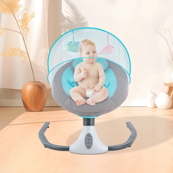 Babysving, Belastningsevne 18kg, Dimensioner 68*75*71cm, Anvendelig Alder 1-12 Måneder, Strømforsyning USB/Power Bank, Antal Indbygget Musik 12