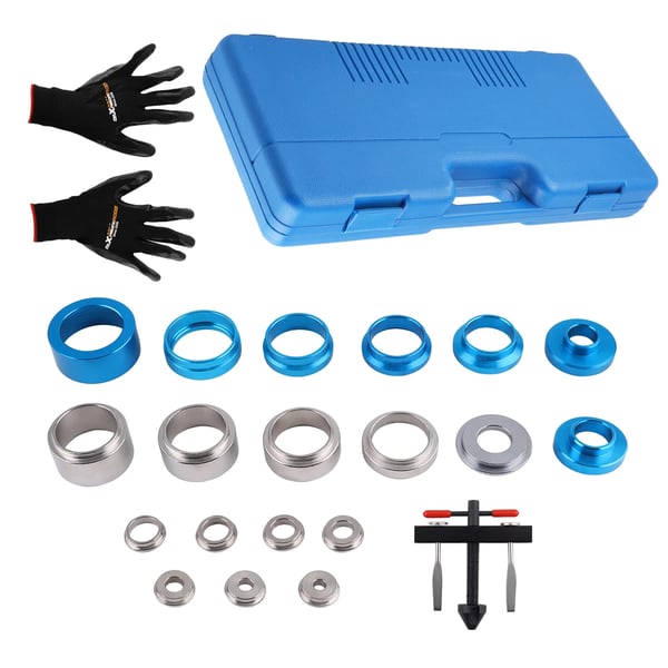 Fjernelsesværktøjssæt til tætningsringe, 21 dele, adapterstørrelsesområde 27mm-58mm, inkluderer 7 adaptere, inkluderer trækker, letvægts på 4,5 lbs