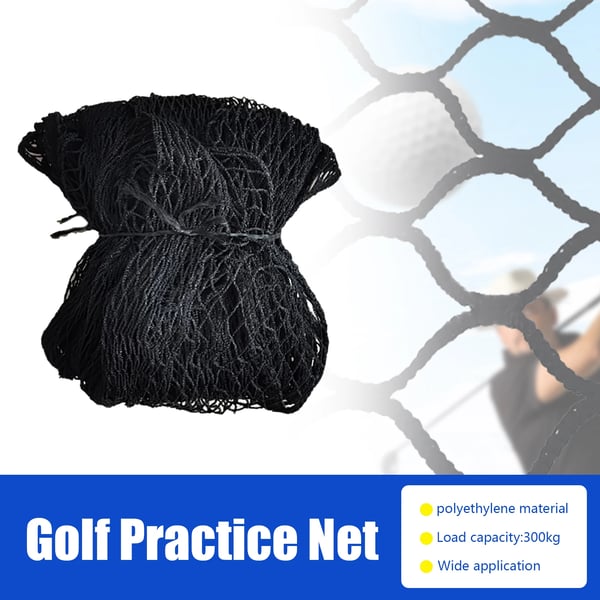 Golftræningsnet, Rhombisk Mesh Stof, 3m x 3m Dimensioner, Egnet til Indendørs og Udendørs Brug, Forbedrer Nøjagtighed, Forstærker Muskelhukommelse