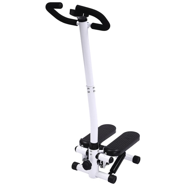 Fitness Steppare, Justerbar Höjd, Motståndsband Inkluderade,Svart