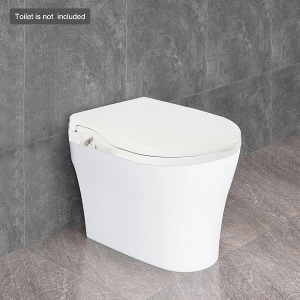 Bidet-wc-istuin, kaksoissuuttimisto, helppo asennus,VALKOINEN