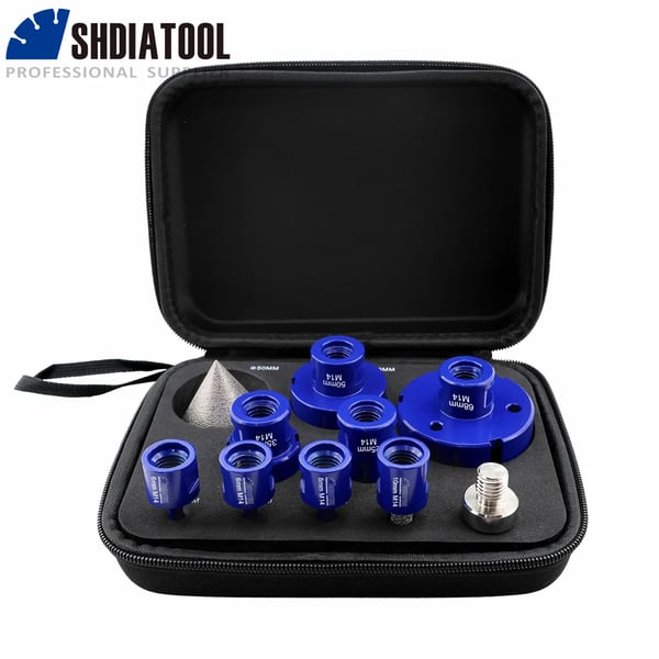 Diamant Flisebor Sæt, Alsidige Anvendelser, Multifunktionelt Kit,M14 Tråd, 10Pcs