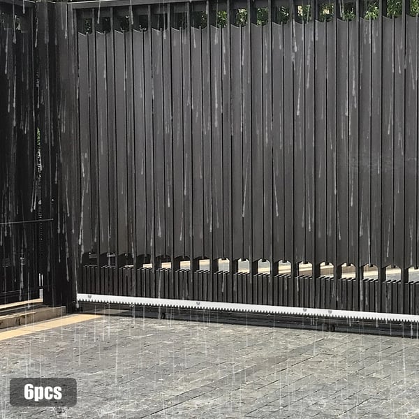 Skridende Port Gear Rack, Stålmateriale, 1m Længde, 30mm Højde, 12mm Tykkelse, Modul 4