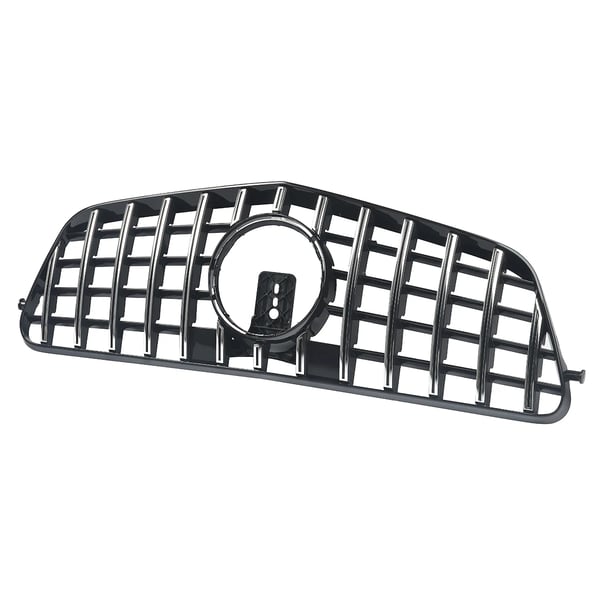 Grillmontering, ABS-materiale, kompatibel med Mercedes Benz W212 E-Klasse,Krom med sort