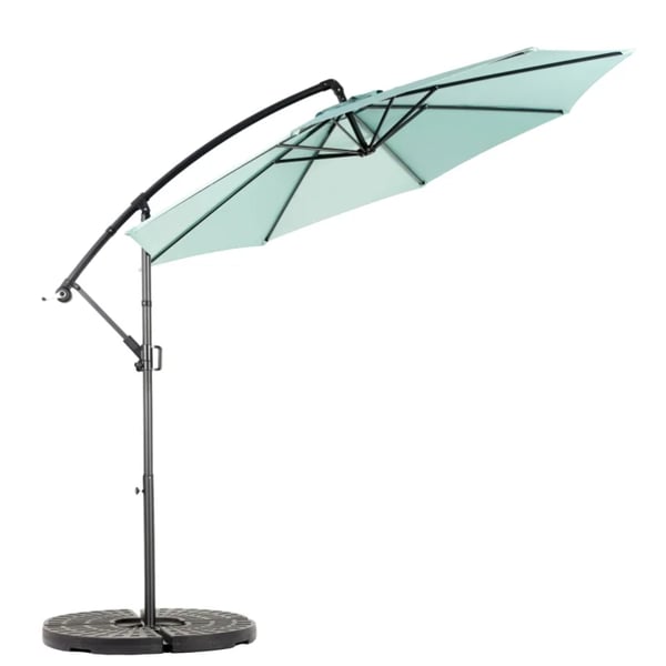 Udendørs Parasol, Stor Kappe, Justerbar Tilt,Turkis