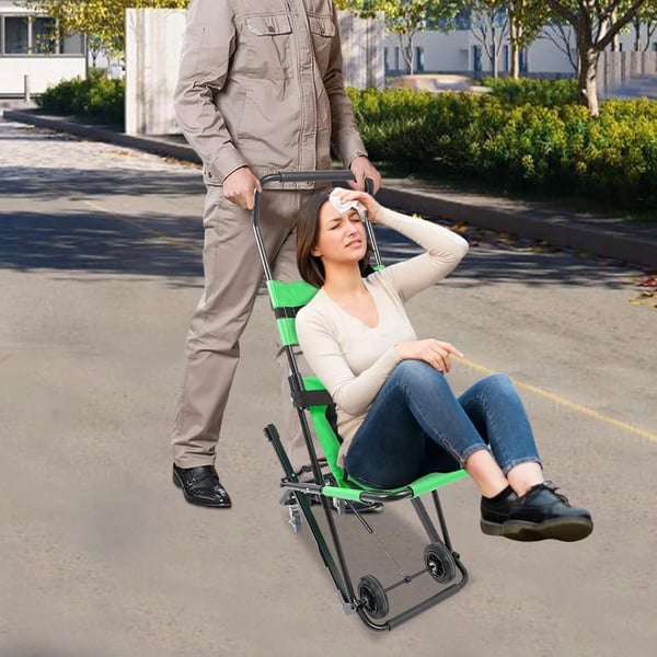 Fällbar Trappstol, Bärbar Design, Hög Lastkapacitet,grön