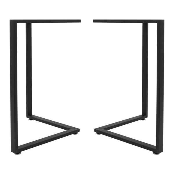 Bordben, Robust Stål Konstruktion, 60kg Belastningsevne,Sort