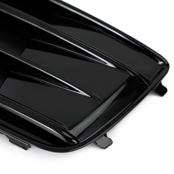 Front Bumper Cover Grille Bezel Insert, Glans Sort, Plastik, Direkte Erstatning, Kompatibilitet med Audi Q5 2018-2022, Forbedret Holdbarhed