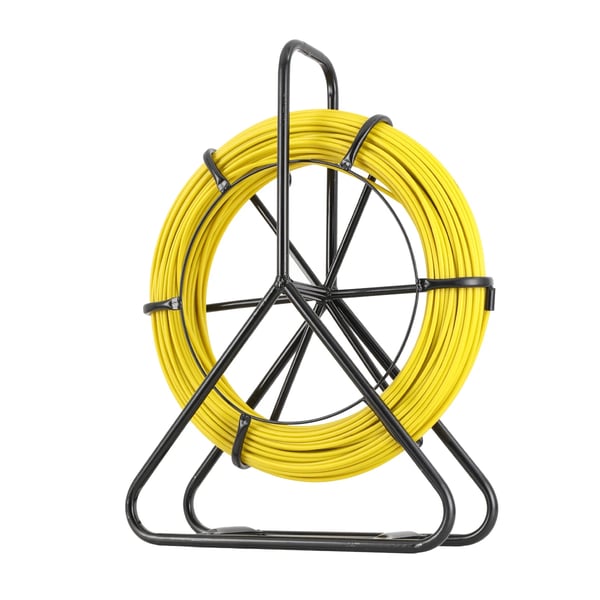 Fiberglas Fiskebånd, 100 m Længde, 6 mm Diameter, ABS Forstærkning, Temperaturinterval -40 til +80 °C, Pakkevægt 7 kg