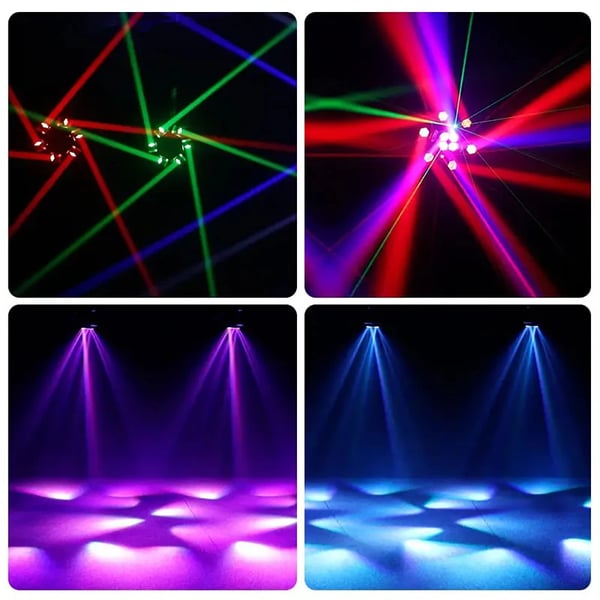 Scenljus, DMX-kontroll, Dynamiska effekter, EU-kontakt, 150W LASERLJUS