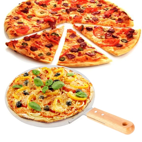 Pizza skraber, 30 cm bred, 40 cm lang, Rustfrit design, Ergonomisk håndtag, Holdbare materialer