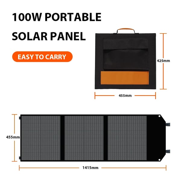 Solpanel Kit, Fleksibelt Design, Høj Effektivitet Strøm,SP100W