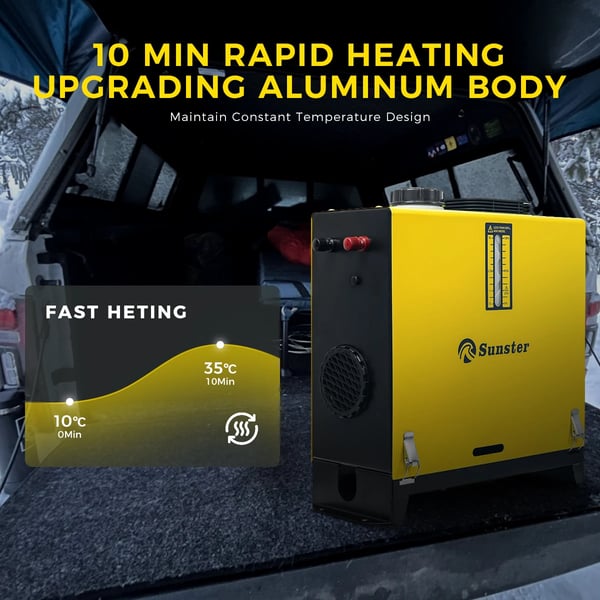 Dieselilmapatteri, LCD-ohjaus kaukosäätimellä,8KW 12V 24V