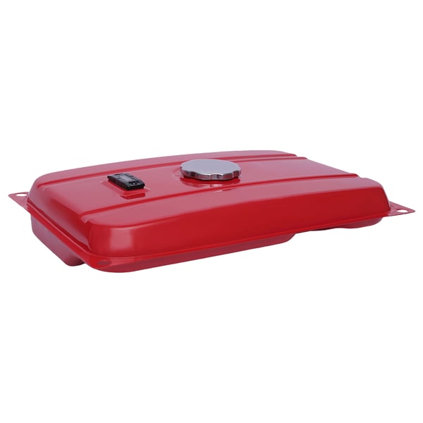 Brændstoftank, kapacitet 18,9 L / 5 Gal, dimensioner 54,8*36*10 cm, passer til bærbare generatorer, brændstofindløbsdiameter 7,8 cm, farve rød