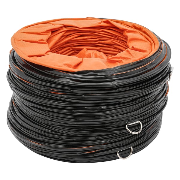 Ilmapuhallin, 320W puhdas kuparimoottori, 10m PVC-putkihuppu,Oranssi