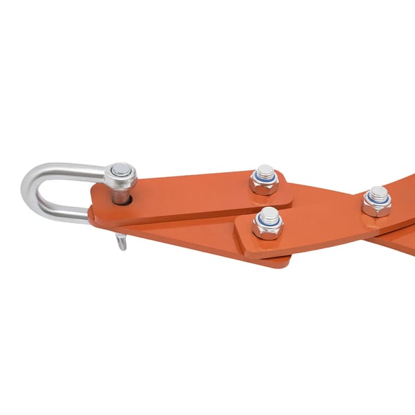 Log Lifting Tong, Robust Design, Ergonomiske Håndtag,Appelsin