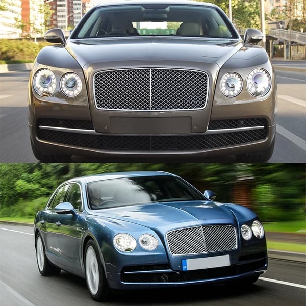 Hovedlygte Dækselramme, Højkvalitets plastik, Specifik pasform til forlygtemonteringer, Designet til Bentley Flying Spur (2014-2019)