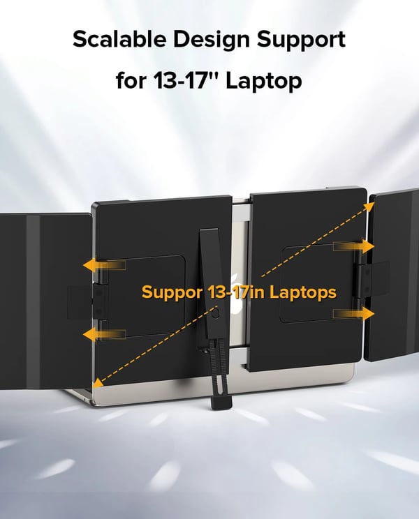 Bærbar 14" 2K Skærm, 2560 x 1440 Opløsning, IPS Display,Enkelt, EU-stik