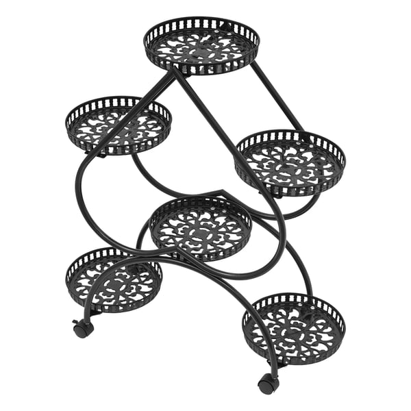 Plantebord, Multi-niveau Design, Robust Jernkonstruktion,sort