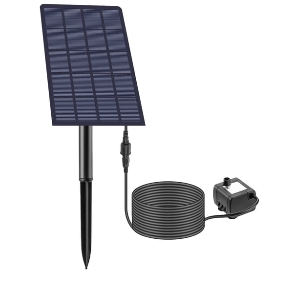 Solart fountain, 5V/2.5W solpanel, 170L/t pumpeflowrate,5V 2.5W  170L h