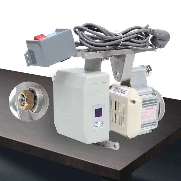 550W Børsteløs Symaskinemotor, Maksimal Hastighed 4500 omdr./min, Konstruktion i Rustfrit Stål,Lys grå, M