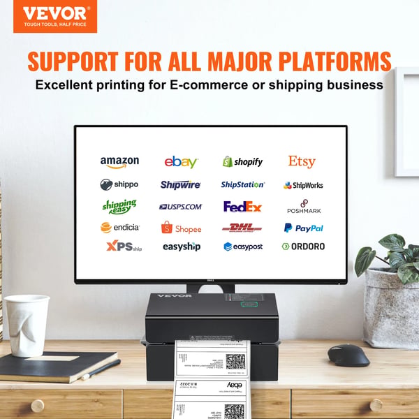 Termisk Etiketprinter, 300dpi Opløsning, 150mm/s Udskrivningshastighed,300dpi
