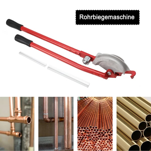 Rørbøjningsmaskine, Stålstangsmateriale, 750 mm Længde, 15 mm og 22 mm Rørkompatibilitet, Manuel Betjening, 2 Metalruller