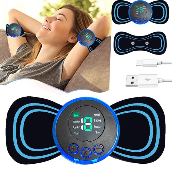 Jalkahierontalaite, 8 Tilaa, USB-lataus,3 in 1 Paketti