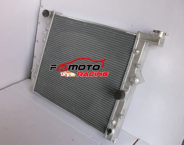Radiator, Aluminium, Kerne Størrelse 500mm x 448mm x 50mm, 2 Rækker, Indgang 35mm, Udgange 35mm