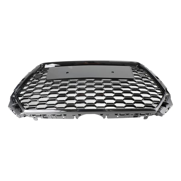 Frontgrill, Høj Kvalitet ABS Plastik, Blank Sort, Direkte Erstatning, Kompatibel Med Audi A4/S4 2017-2019, Honningkage Mesh Design