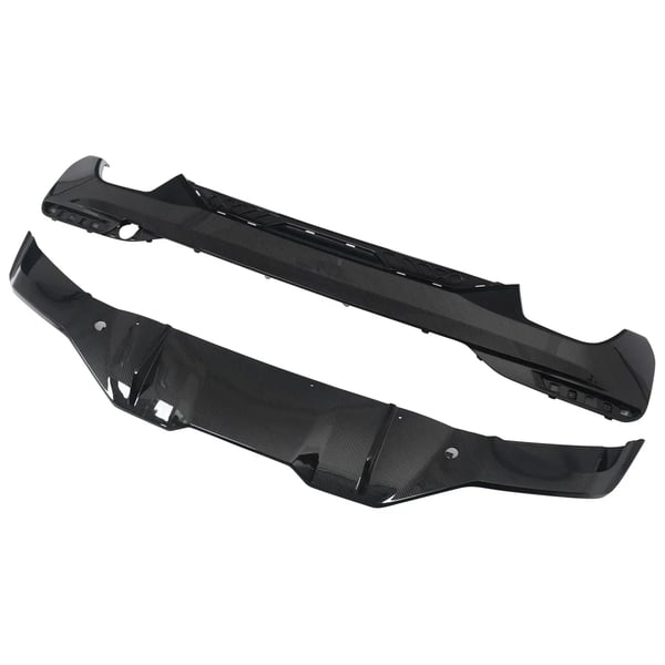 Bageste kofanger diffuser, designet til luksus sedan 5 Series G30/G31, høj kvalitet ABS plast,som vist
