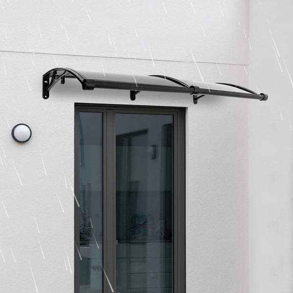 Bue Regnmarkise, 120x60cm Dimensioner, 200kg Belastningskapacitet, Aluminiumlegering Materiale, Moderne Stil, Støbt Proces
