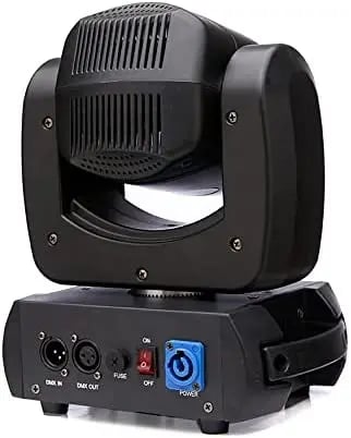 Bevægelseshovedlys, 100W effekt, 8 farver, 12 DMX kanaler, 8 gobos, 8 ansigtprisme