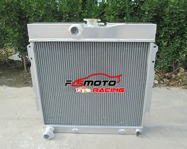 Radiator, Aluminium Materiale, Kerne Størrelse 538mm x 460mm x 42mm, Samlet Størrelse 654mm x 600mm x 146mm, Indløbs/Udløbs Diameter 38mm