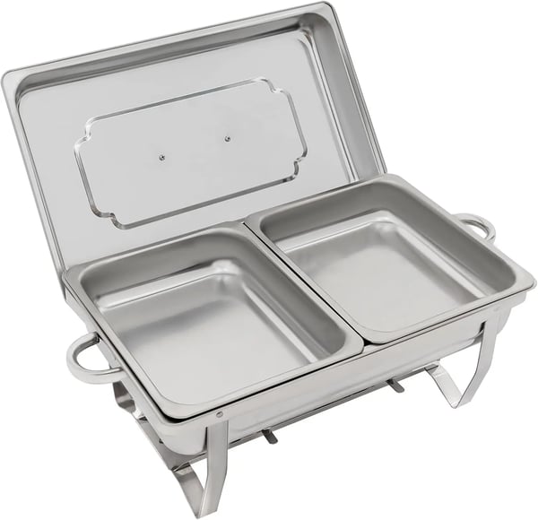 Buffetserveringsset, rostfritt stål, idealiskt för evenemang,Silver