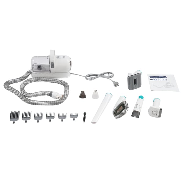 Kæledyrsgrooming kit, 400W motor, 13.000Pa sugeeffekt, 0,33-gallons støvsamler, kompatibel med hunde og katte