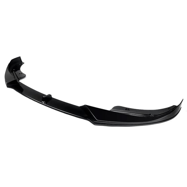 Front Bumper Lip, Glansfuld Finish, Aerodynamisk Design,Glansende Sort