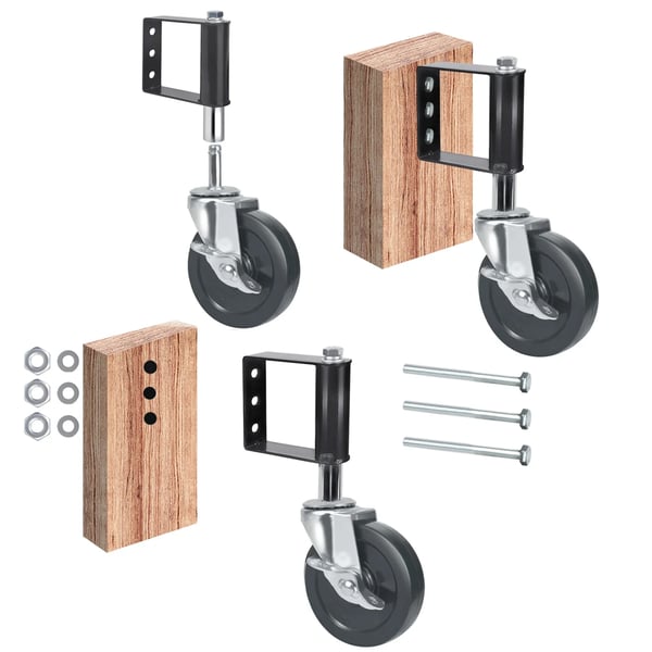 Portkast, Heavy-Duty Belastning Kapacitet 100 kg, 360-Graders Drejning,sort